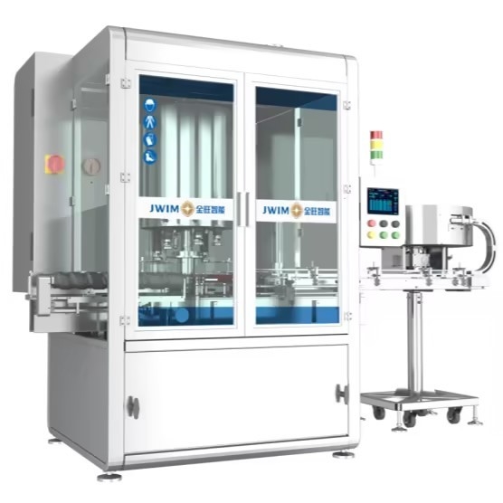 8 মাথা স্বয়ংক্রিয় ক্যাপিং মেশিন FX-8AS 4.0KW 100ml-1L উচ্চ গতির পিক এবং স্থান