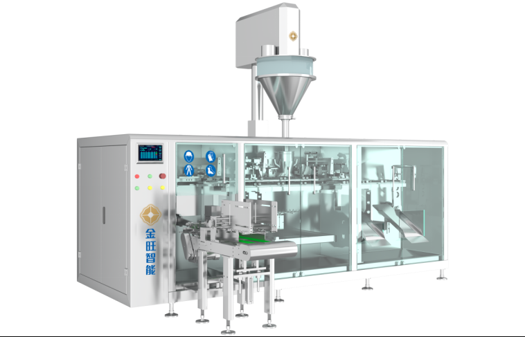 Horizontal Pesticide Filling Machine with Automatic Bag Opening Filling and Sealing Suitable for Various Packaging Sizes