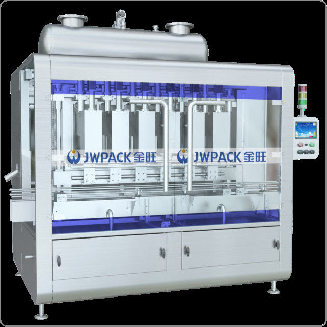 1-4L 21 Bpm Foaming Weighing Liquid Filling Machine Semi Automatic Bottle Filling Machine 2.0KW