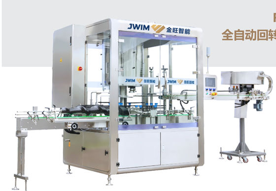 6 8 হেড অটোমেটিক ক্যাপিং মেশিন 4.0KW 100ml-1L হাই স্পিড পিক অ্যান্ড প্লেস